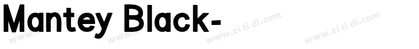 Mantey Black字体转换